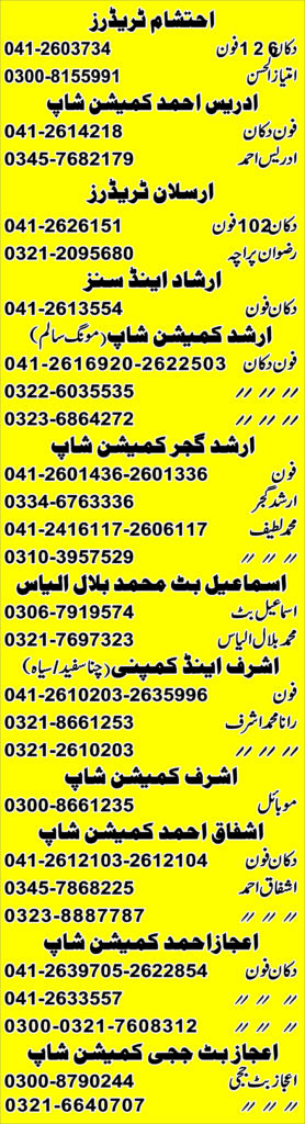GHALLA MANDI FAISALABAD