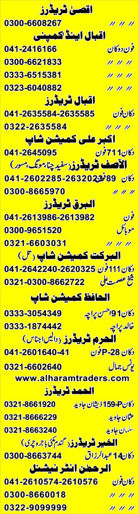 GHALLA MANDI FAISALABAD