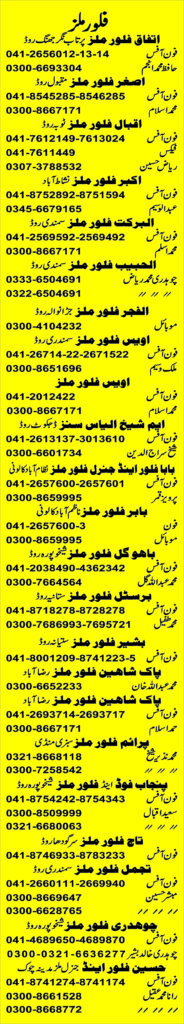 FLOUR MILS FAISALABAD