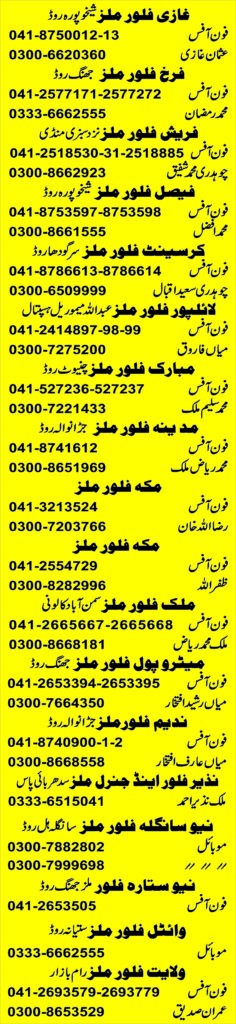 FLOUR MILS FAISALABAD
