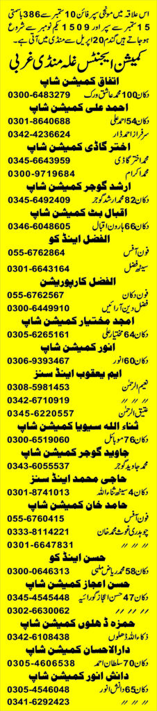 GHALLAMANDI NOSHEHRA WIRKAAN